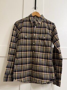 Everlane The Boxy Flannel in Multi Plaid, size XS